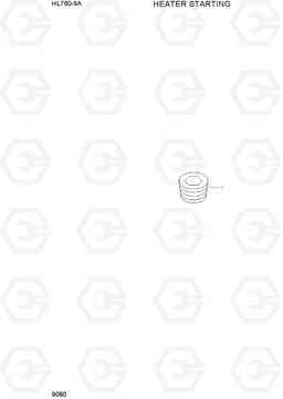 9080 HEATER STARTING HL760-9A, Hyundai