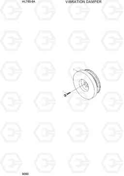 9090 VIBRATION DAMPER HL760-9A, Hyundai