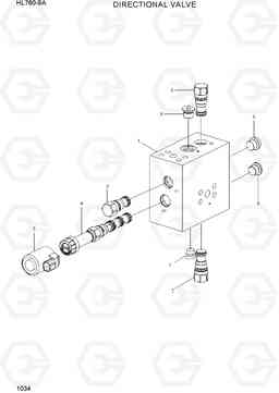 1034 DIRECTIONAL VALVE HL760-9A(W/HANDLER), Hyundai