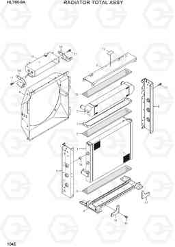 1045 RADIATOR TOTAL ASSY HL760-9A(W/HANDLER), Hyundai