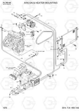 1070 AIRCON & HEATER MOUNTING HL760-9A(W/HANDLER), Hyundai