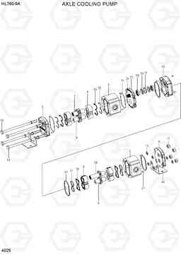 4025 AXLE COOLING PUMP HL760-9A(W/HANDLER), Hyundai