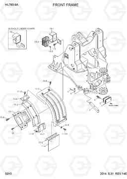 5010 FRONT FRAME HL760-9A(W/HANDLER), Hyundai
