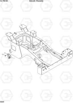 5020 REAR FRAME HL760-9A(W/HANDLER), Hyundai