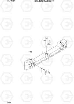 5050 COUNTERWEIGHT HL760-9A(W/HANDLER), Hyundai
