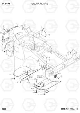 5060 UNDER GUARD HL760-9A(W/HANDLER), Hyundai
