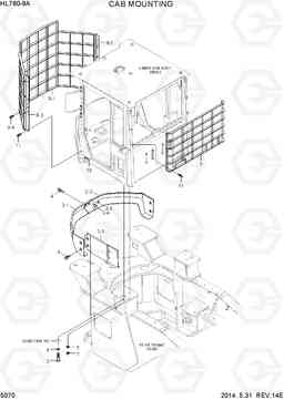 5070 CAB MOUNTING HL760-9A(W/HANDLER), Hyundai