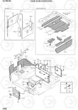 5090 CAB SUB ASSY (2/4) HL760-9A(W/HANDLER), Hyundai