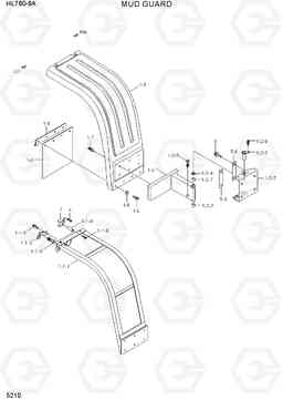 5210 MUD GUARD HL760-9A(W/HANDLER), Hyundai