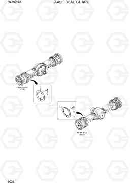 6025 AXLE SEAL GUARD HL760-9A(W/HANDLER), Hyundai