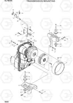 6040 TRANSMISSION MOUNTING HL760-9A(W/HANDLER), Hyundai