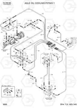 6055 AXLE COOLING PIPING 1 HL760-9A(W/HANDLER), Hyundai