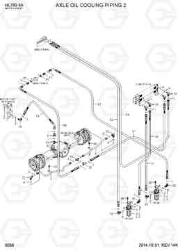 6056 AXLE COOLING PIPING 2 HL760-9A(W/HANDLER), Hyundai