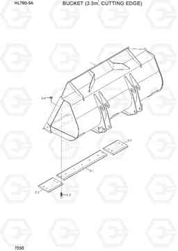 7030 BUCKET (3.3M3,CUTTING EDGE) HL760-9A(W/HANDLER), Hyundai