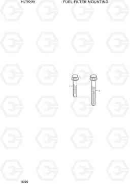 9220 FUEL FILTER MOUNTING HL760-9A(W/HANDLER), Hyundai