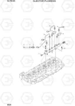 9520 INJECTOR PLUMBING HL760-9A(W/HANDLER), Hyundai