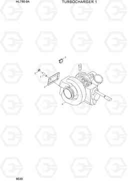 9530 TURBOCHARGER 1 HL760-9A(W/HANDLER), Hyundai
