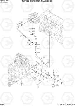 9631 TURBOCHARGER PLUMBING HL760-9A(W/HANDLER), Hyundai