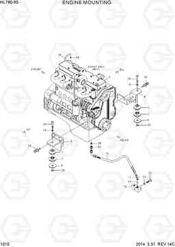 1010 ENGINE MOUNTING HL760-9S, Hyundai