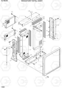 1040 RADIATOR TOTAL ASSY HL760-9S, Hyundai