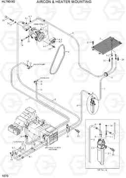 1070 AIRCON & HEATER MOUNTING HL760-9S, Hyundai