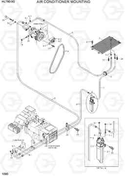 1090 AIR CONDITIONER MOUNTING HL760-9S, Hyundai