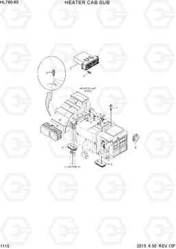 1115 HEATER CAB SUB HL760-9S, Hyundai