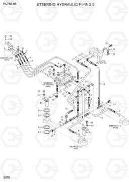 3070 STEERING HYDRAULIC PIPING 2 HL760-9S, Hyundai