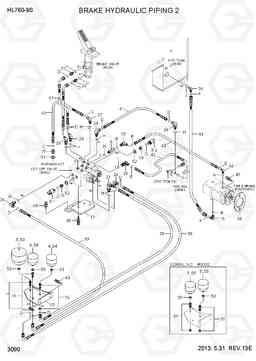 3090 BRAKE HYDRAULIC PIPING 2 HL760-9S, Hyundai