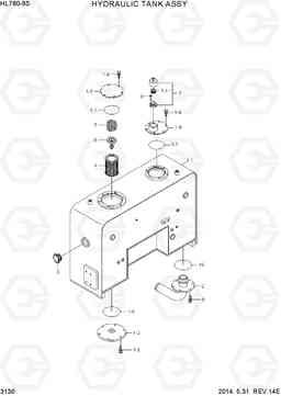 3130 HYDRAULIC TANK ASSY HL760-9S, Hyundai