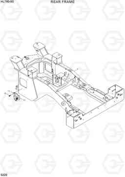 5020 REAR FRAME HL760-9S, Hyundai