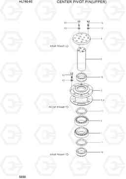 5030 CENTER PIVOT PIN(UPPER) HL760-9S, Hyundai