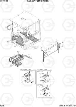 5075 CAB OPTION PARTS HL760-9S, Hyundai