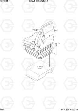 5160 SEAT MOUNTING HL760-9S, Hyundai