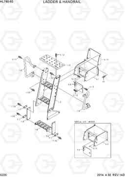 5220 LADDER & HANDRAIL HL760-9S, Hyundai