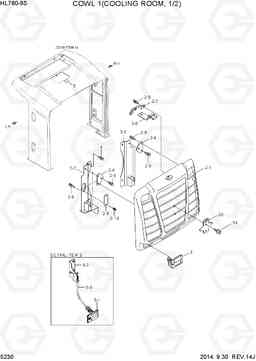 5230 COWL 1(COOLING ROOM, 1/2) HL760-9S, Hyundai