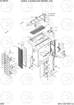 5240 COWL 2(COOLING ROOM, 2/2) HL760-9S, Hyundai