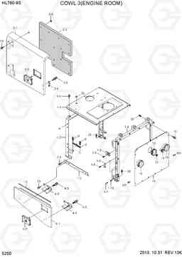 5250 COWL 3(ENGINE ROOM) HL760-9S, Hyundai