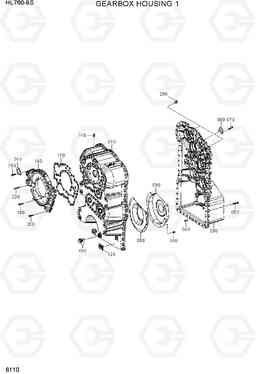 6110 GEARBOX HOUSING 1 HL760-9S, Hyundai