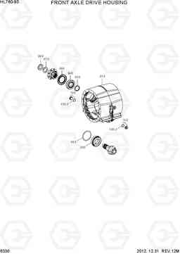 6330 FRONT AXLE DRIVE HOUSING HL760-9S, Hyundai