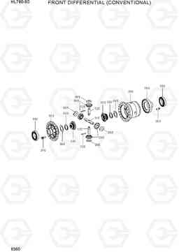 6360 FRONT DIFFERENTIAL(CONVENTIONAL) HL760-9S, Hyundai