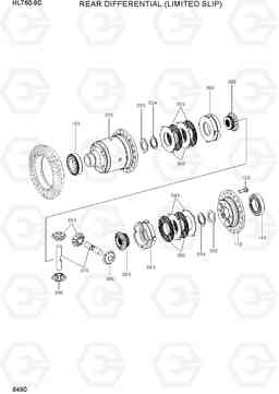 6490 REAR DIFFERENTIAL(LIMITED SLIP) HL760-9S, Hyundai