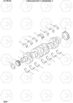 9050 CRANKSHAFT ASSEMBLY HL760-9S, Hyundai