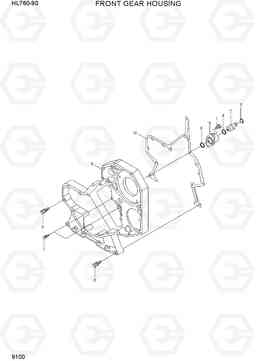 9100 FRONT GEAR HOUSING HL760-9S, Hyundai