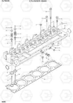 9480 CYLINDER HEAD HL760-9S, Hyundai