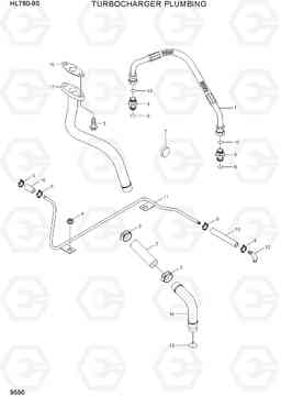 9590 TURBOCHARGER PLUMBING HL760-9S, Hyundai