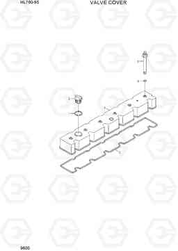 9600 VALVE COVER HL760-9S, Hyundai