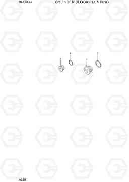 A030 CYLINDER BLOCK  PLUMBING HL760-9S, Hyundai