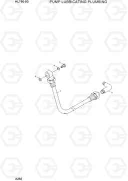 A250 PUMP LUBRICATING PLUMBING HL760-9S, Hyundai
