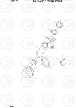 A420 OIL FILLER ARRANGEMENT HL760-9S, Hyundai